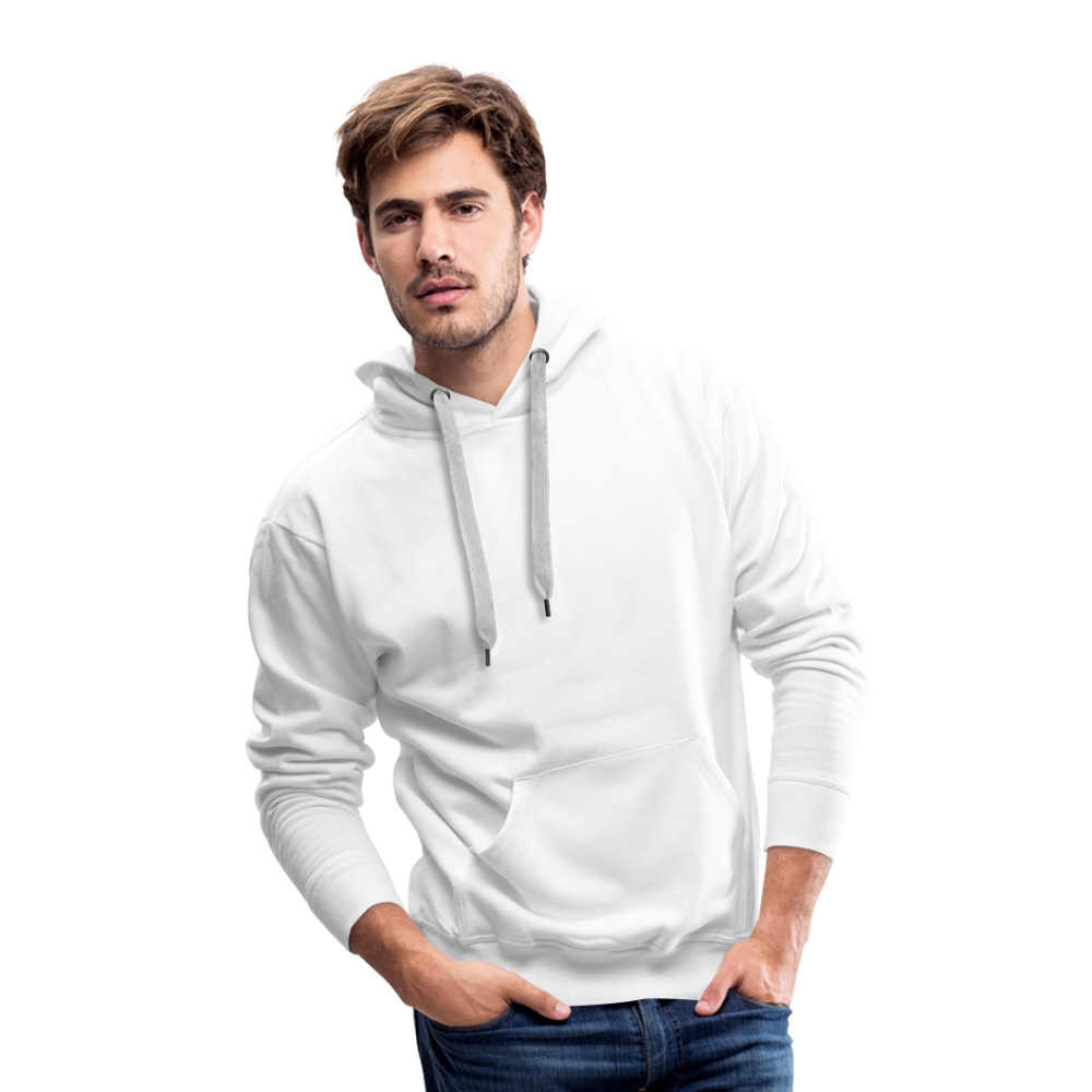 Men’s Premium Hoodie - Where Myth Meets Mission (RETRO) - white