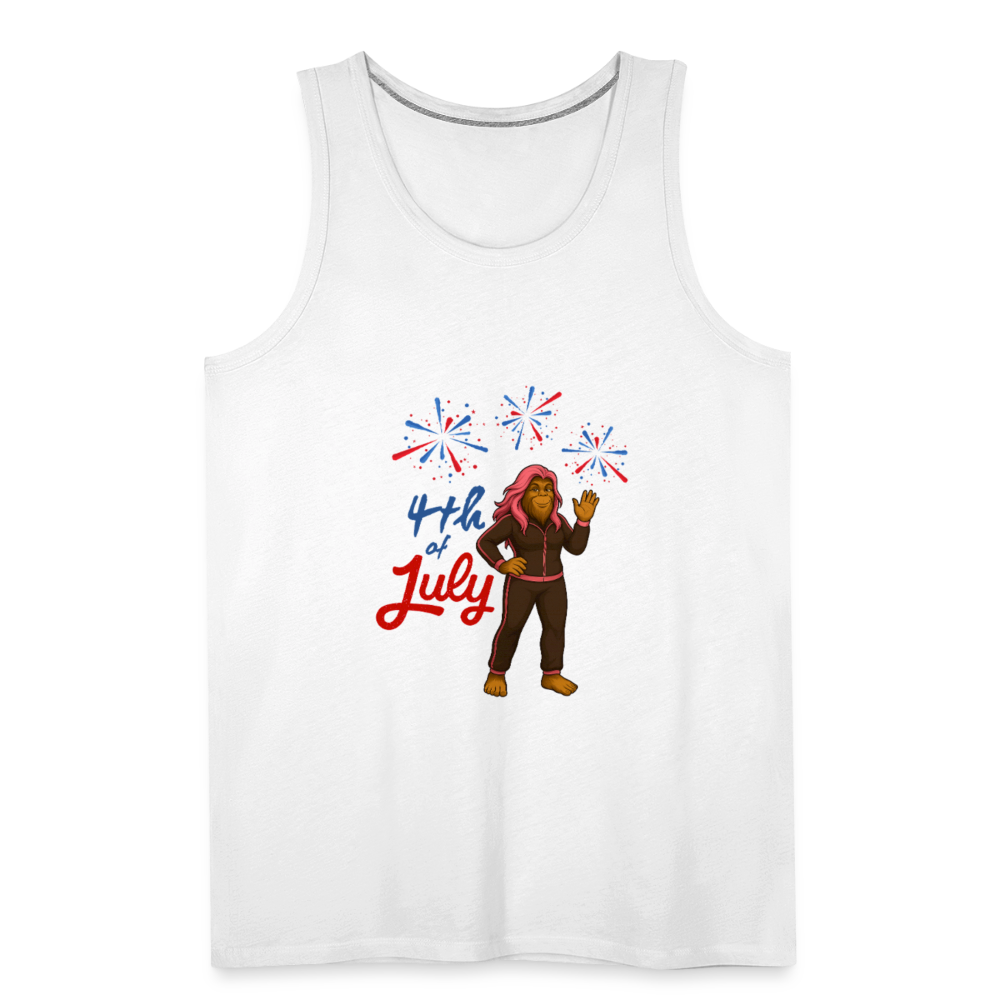 BFB July 4 - Fireworks Men’s Premium Tank - white
