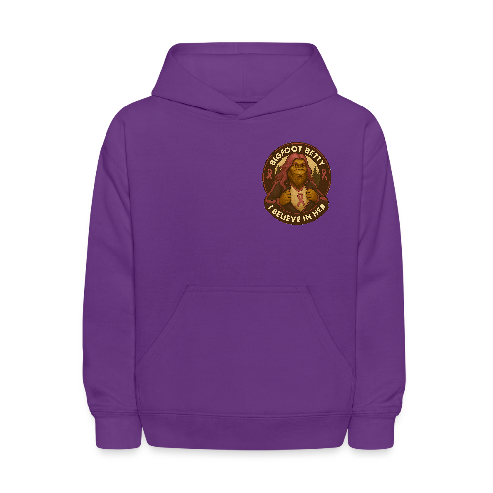 Kids' Hoodie - I Believe In Her (F/B) (RETRO) - purple