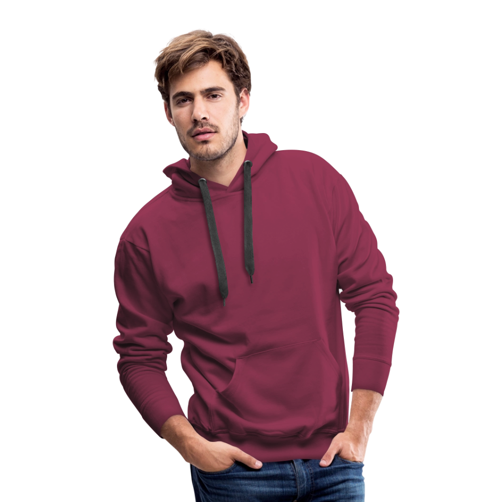 Men’s Premium Hoodie - Where Myth Meets Mission (RETRO) - burgundy