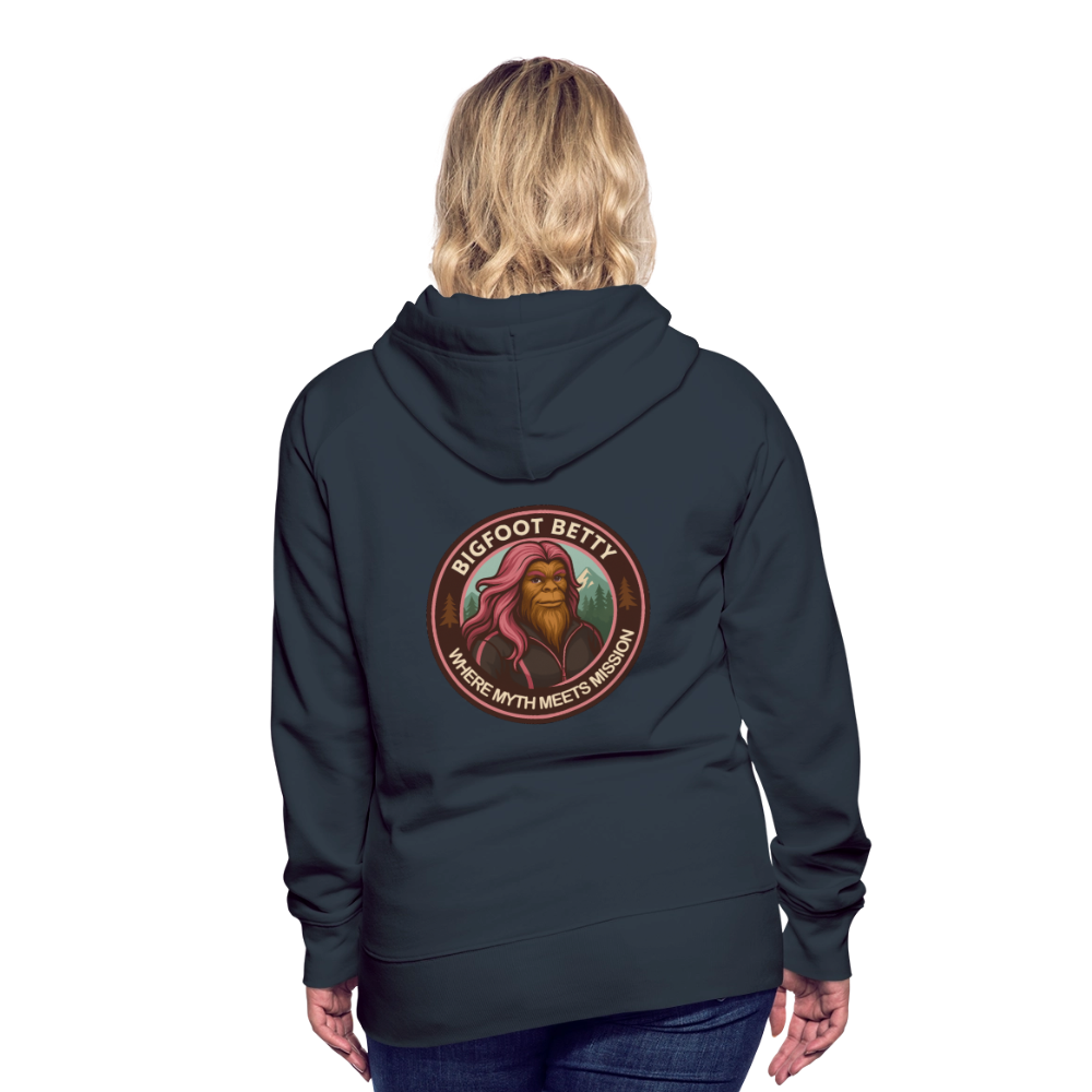 Women’s Premium Hoodie - Where Myth Meets Mission (RETRO) - navy