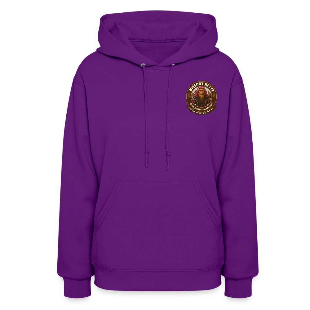 Women's Hoodie - Hope in Every Footprint (F/B) (RETRO) - purple