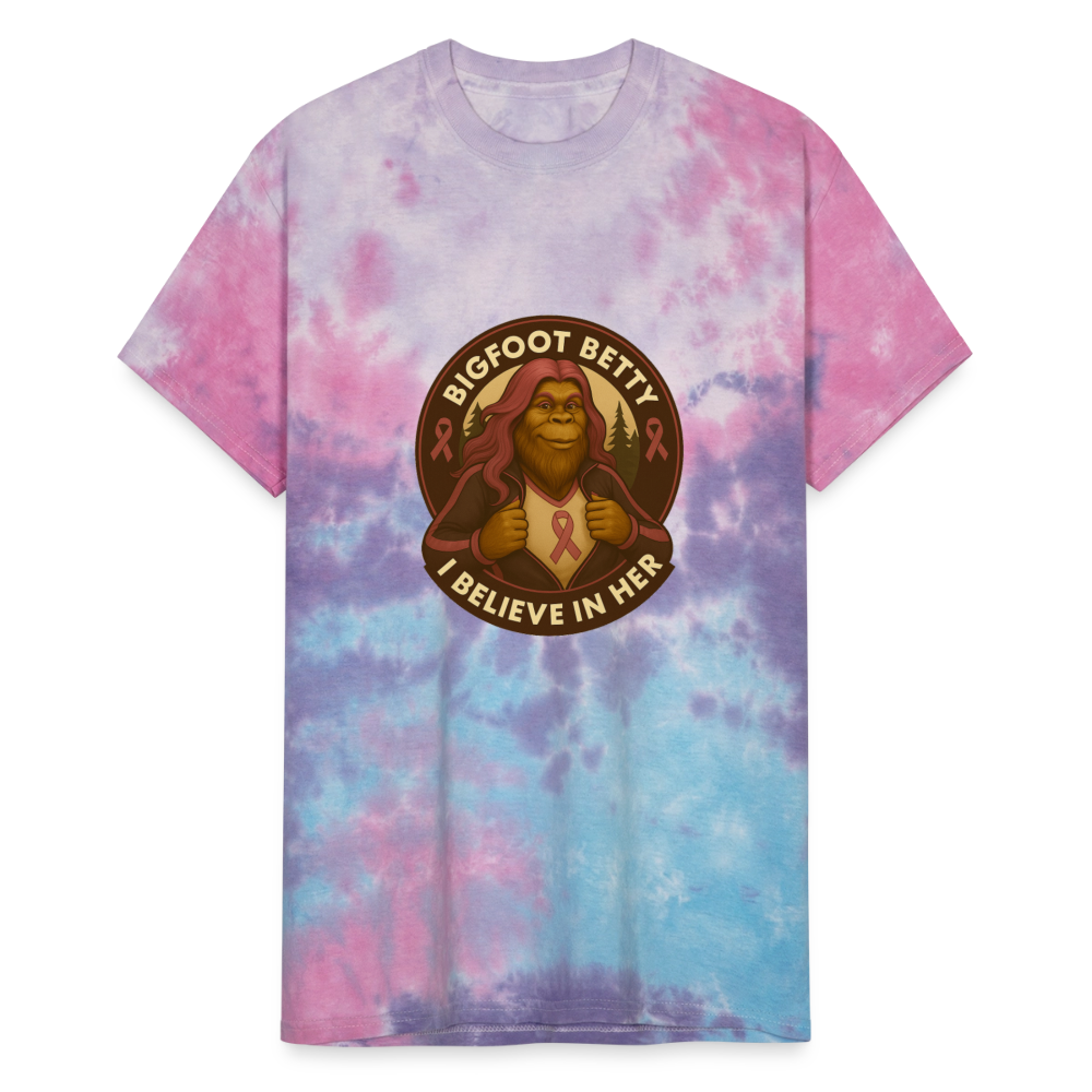 Unisex Tie Dye T-Shirt - I Believe In Her (RETRO) - cotton candy