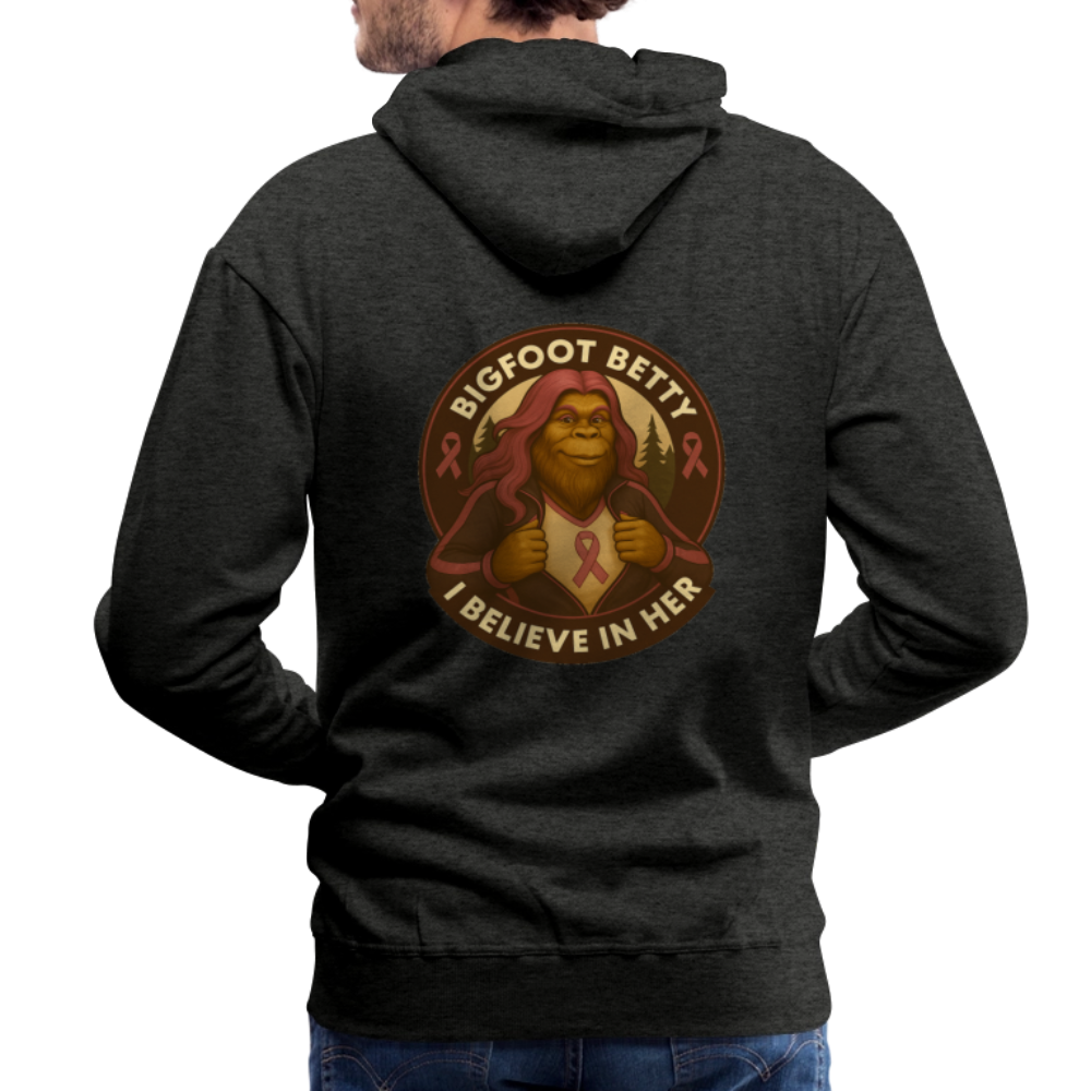 Men’s Premium Hoodie - Where Myth Meets Mission (RETRO) - charcoal grey