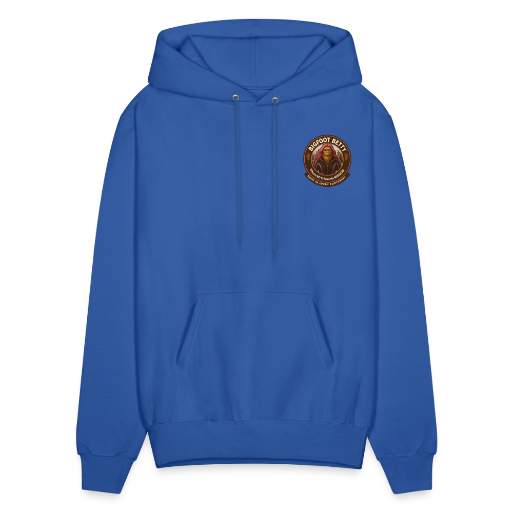 Men's Hoodie - Hope in Every Footprint (F/B) (RETRO) - royal blue