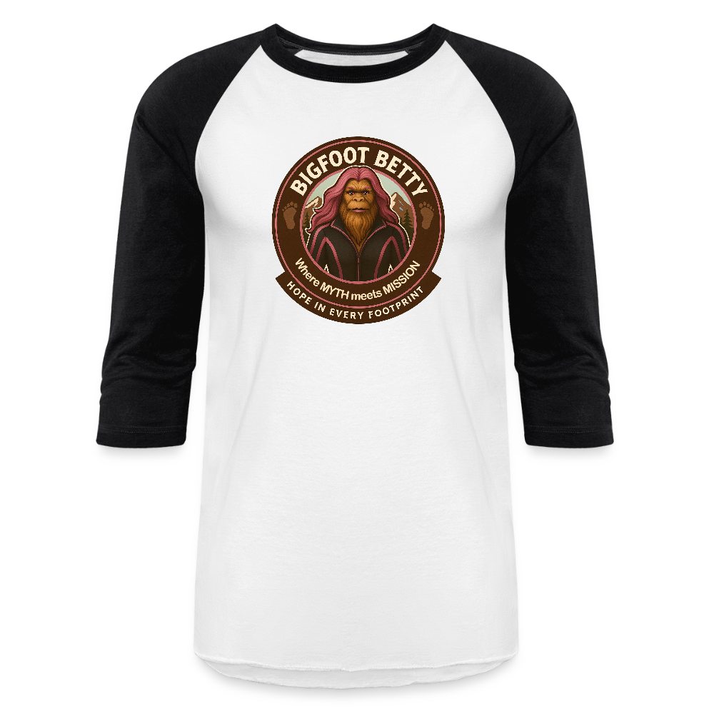 Baseball T-Shirt - Hope in Every Footprint (RETRO) - white/black