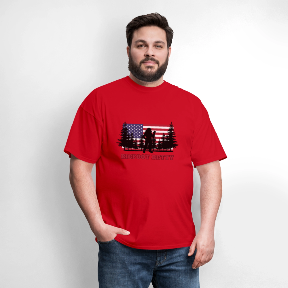 BFB July 4 - Forest Flag Unisex Classic T-Shirt - red