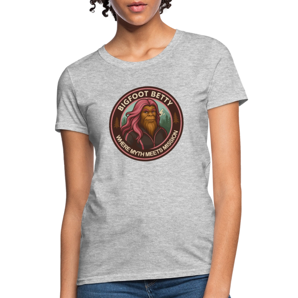 Women's T-Shirt - Where Myth Meets Mission (RETRO) - heather gray