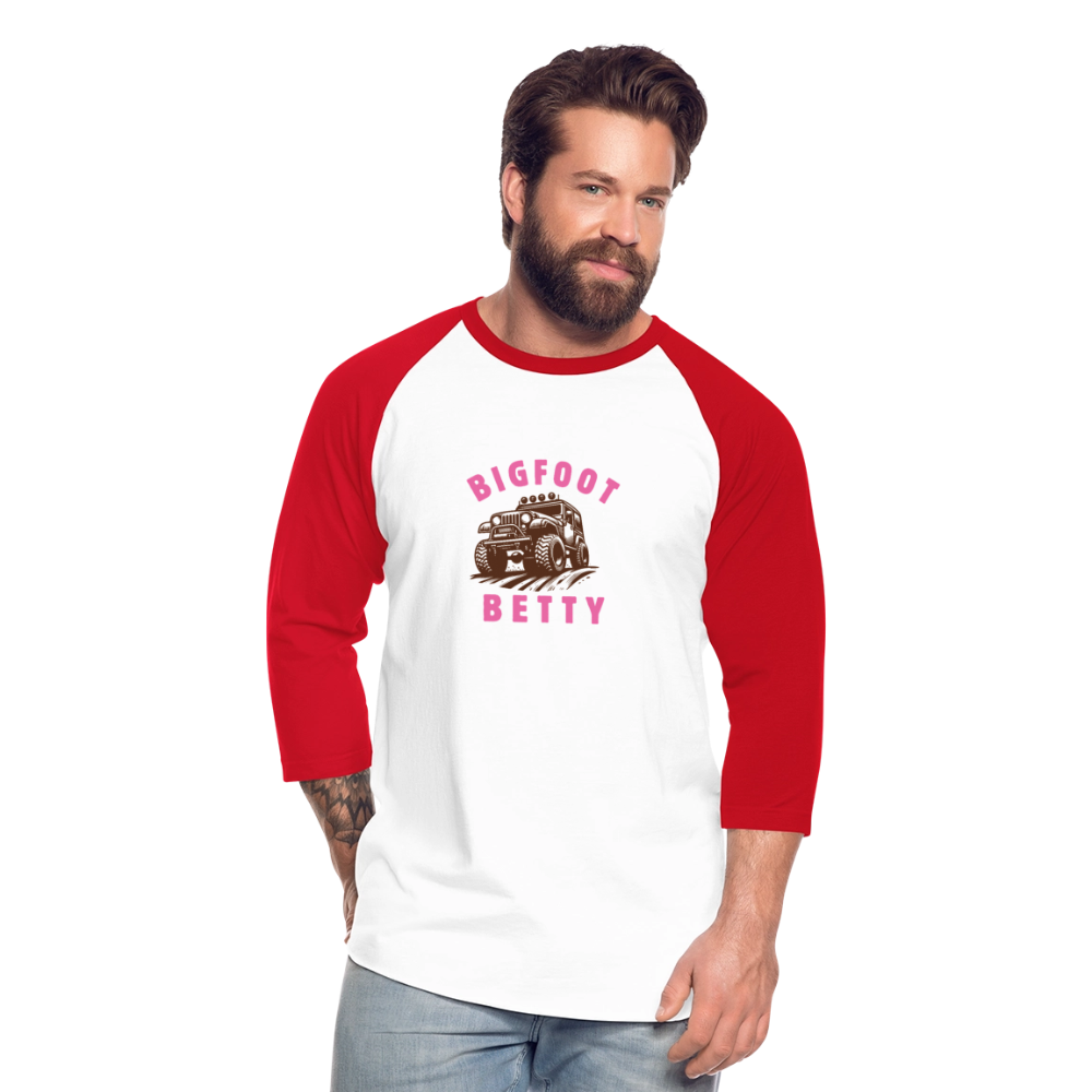Baseball T-Shirt - BFB Jeep - white/red