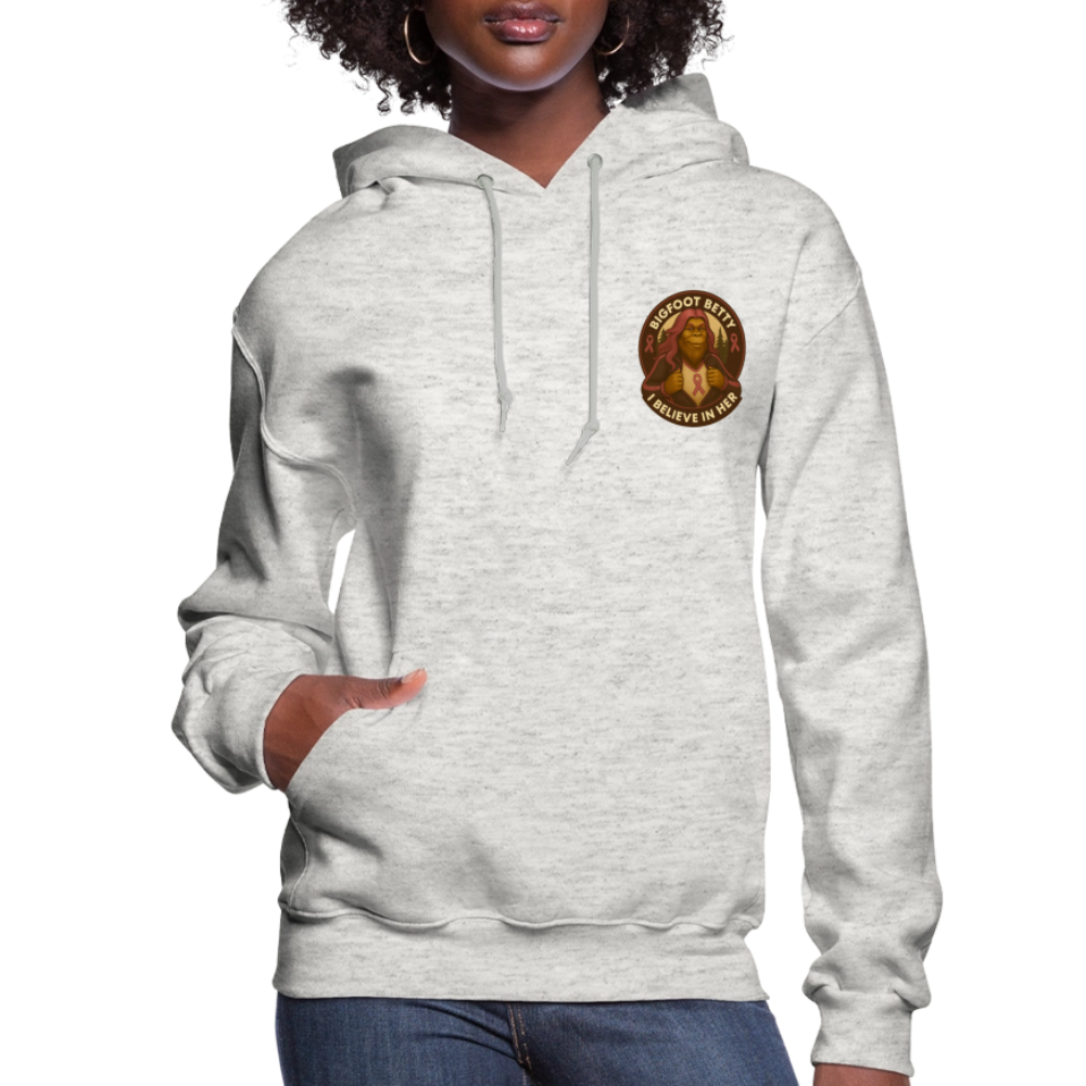 Women's Hoodie - I Believe In Her (F/B) (RETRO) - heather oatmeal
