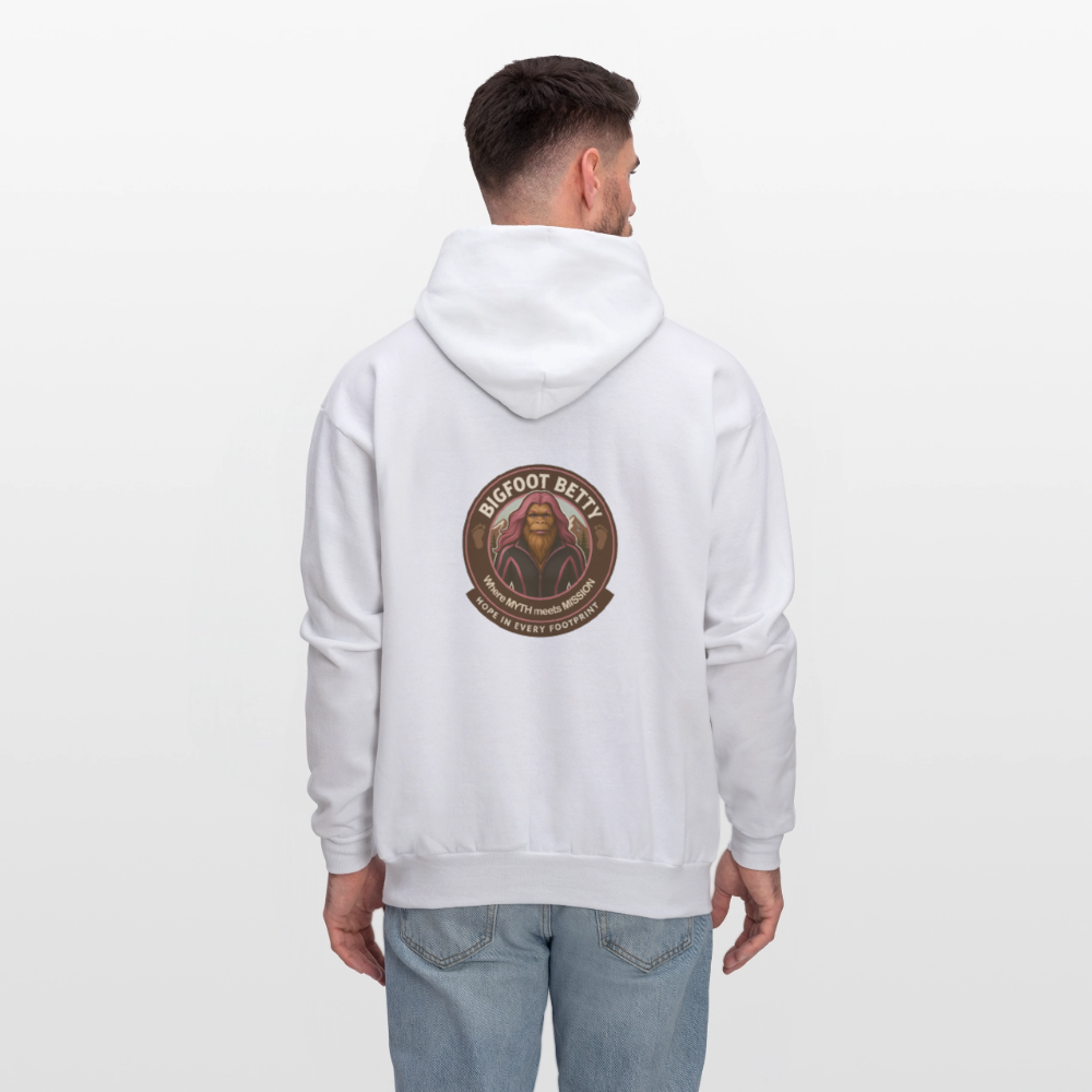 Men's Hoodie - Hope in Every Footprint (F/B) (RETRO) - white