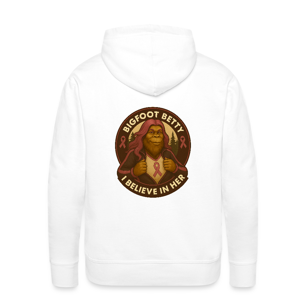 Men’s Premium Hoodie - Where Myth Meets Mission (RETRO) - white