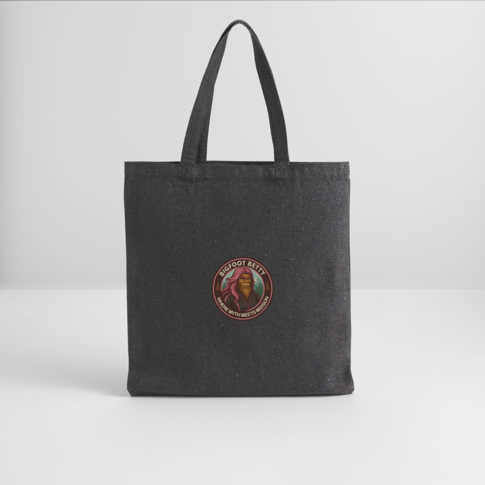 Recycled Tote Bag - Where Myth Meets Mission (RETRO) - charcoal grey