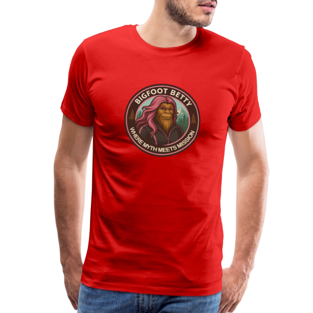 Men's Premium T-Shirt - Hope in Every Footprint (RETRO) - red