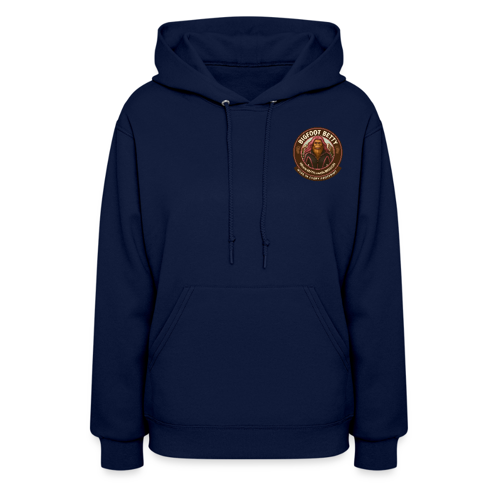 Women's Hoodie - Hope in Every Footprint (F/B) (RETRO) - navy