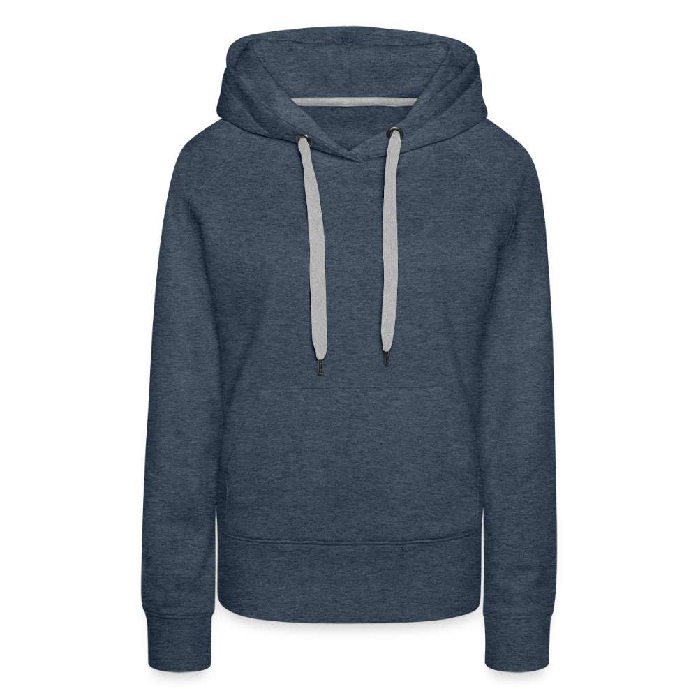 Women’s Premium Hoodie - Where Myth Meets Mission (RETRO) - heather denim