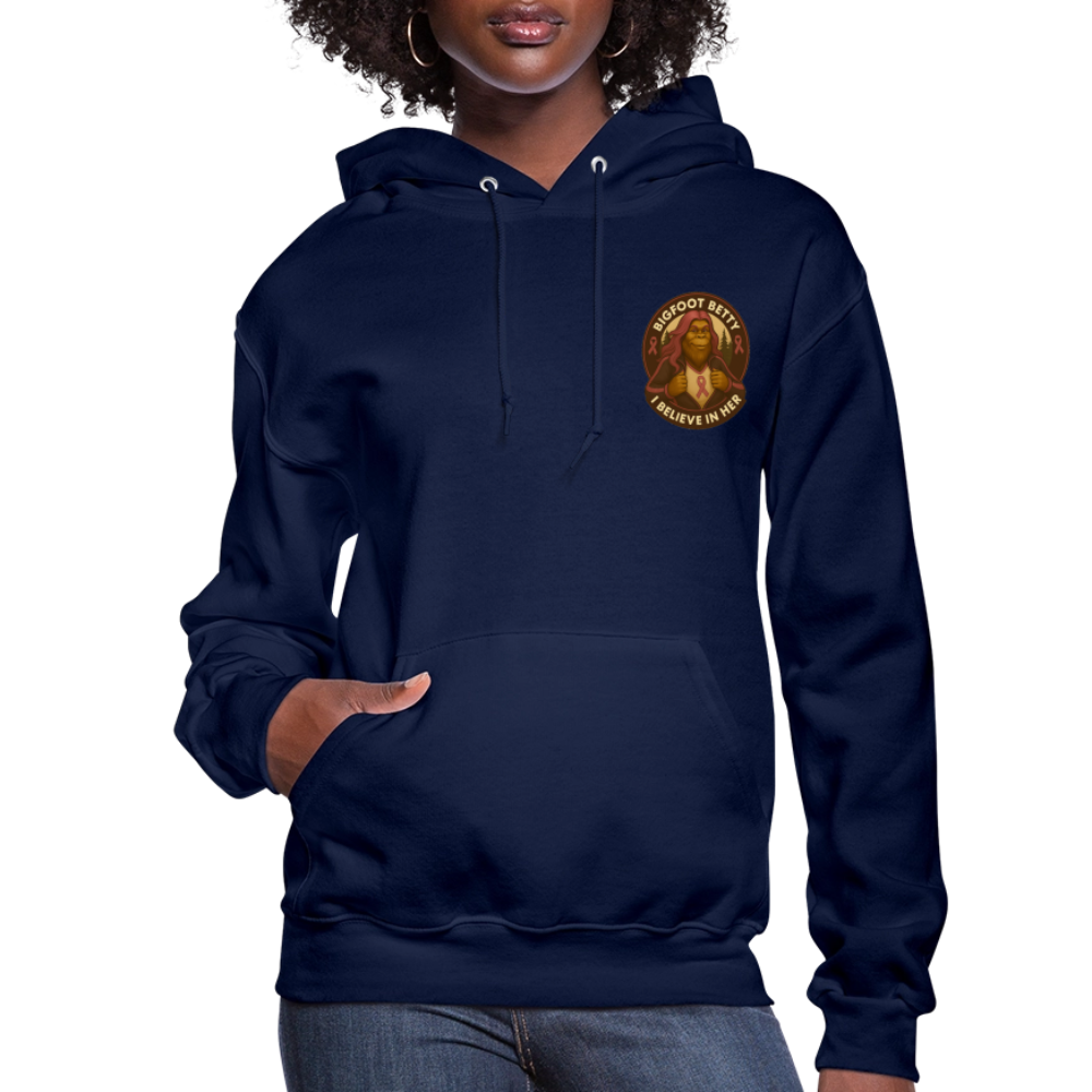Women's Hoodie - I Believe In Her (F/B) (RETRO) - navy