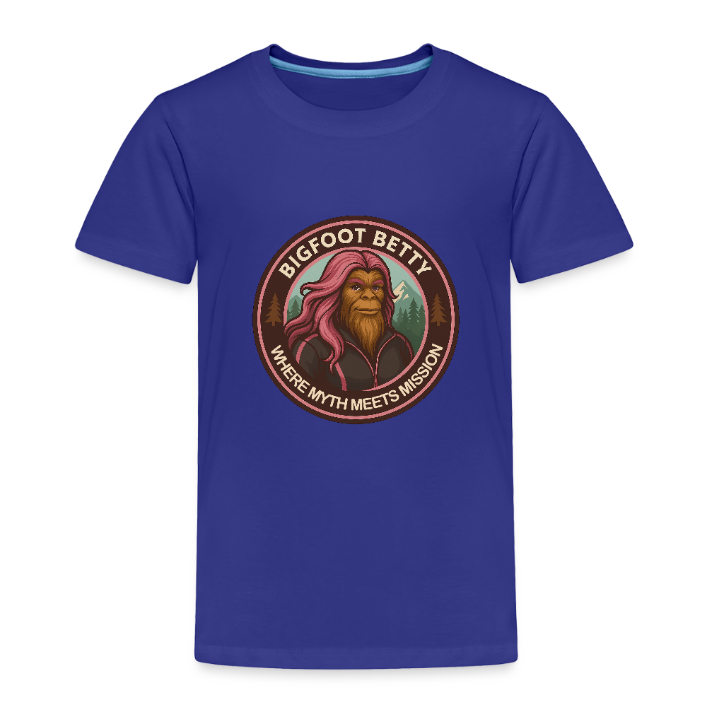 Toddler Premium T-Shirt - Where Myth Meets Mission (RETRO) - royal blue