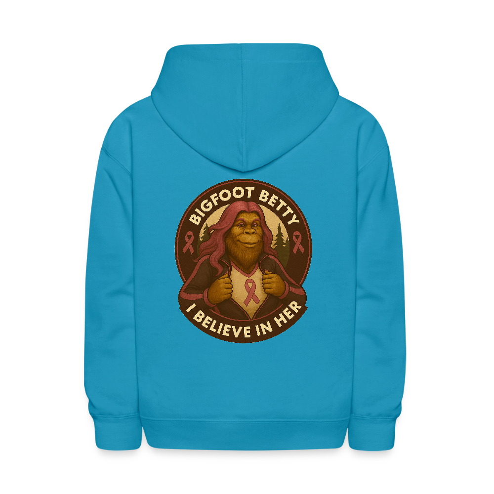Kids' Hoodie - I Believe In Her (F/B) (RETRO) - turquoise
