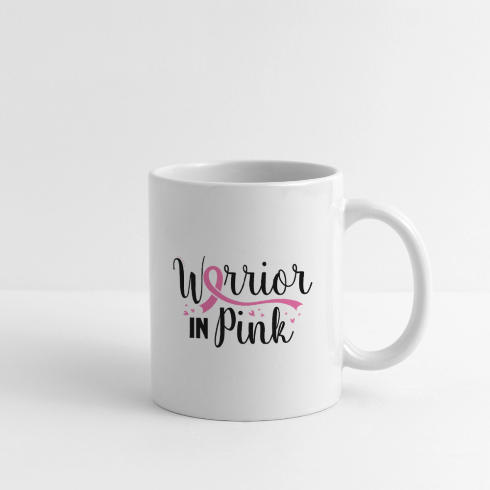 Warrior In Pink Coffee/Tea Mug - white