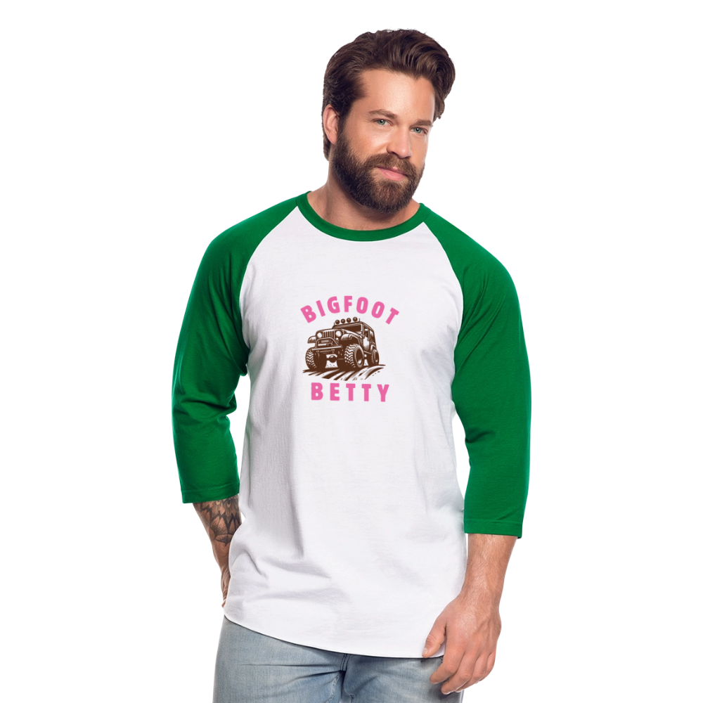 Baseball T-Shirt - BFB Jeep - white/kelly green