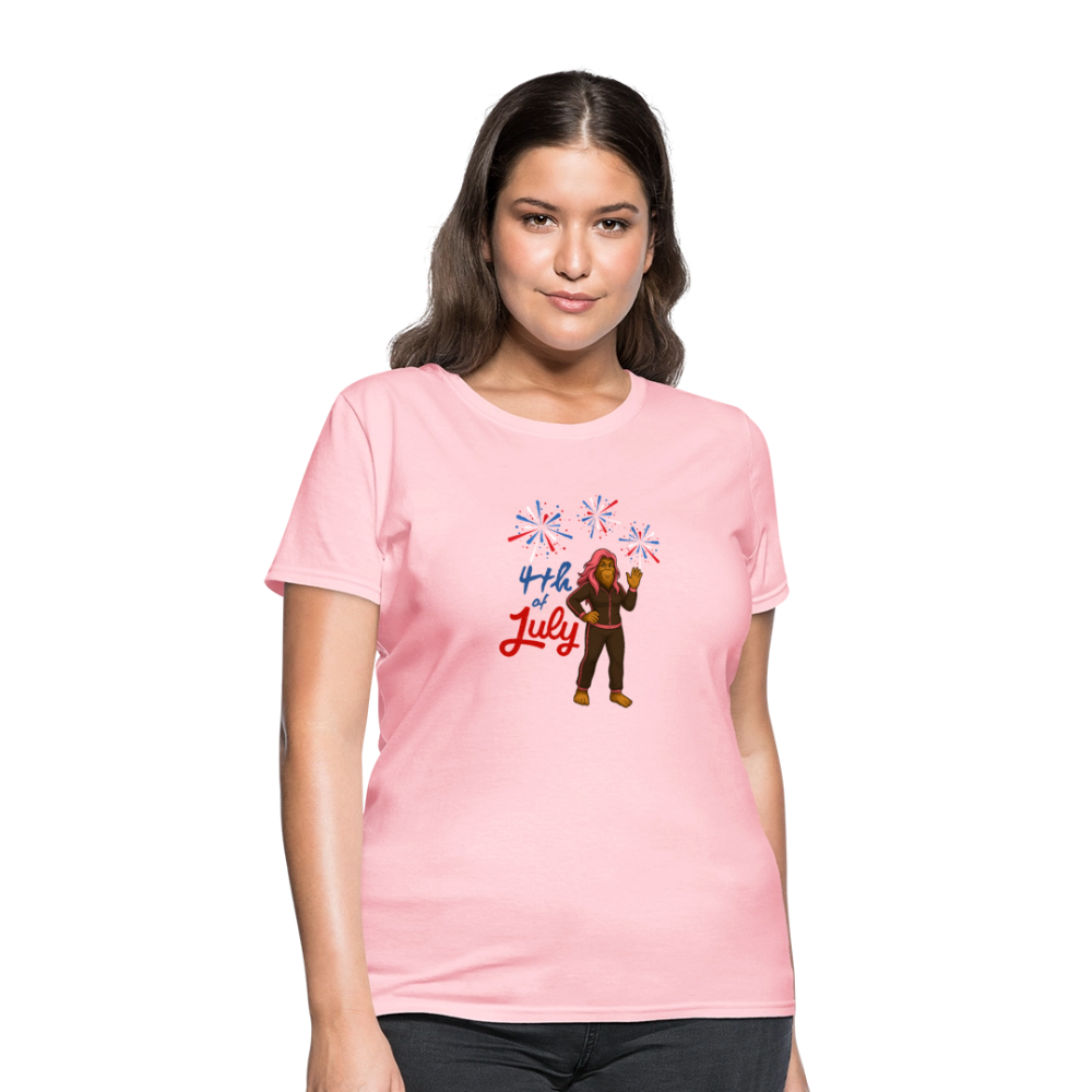 BFB July 4 - Fireworks Women's T-Shirt - pink