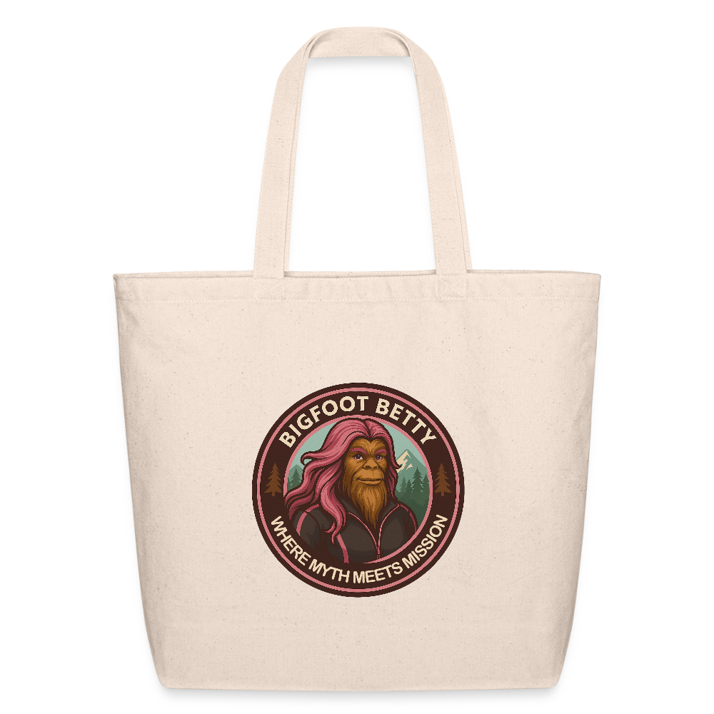 Eco-Friendly Cotton Tote - Where Myth Meets Mission (RETRO) - natural