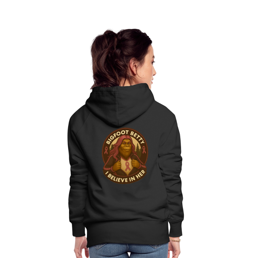 Women’s Premium Hoodie - I Believe In Her (RETRO) - black