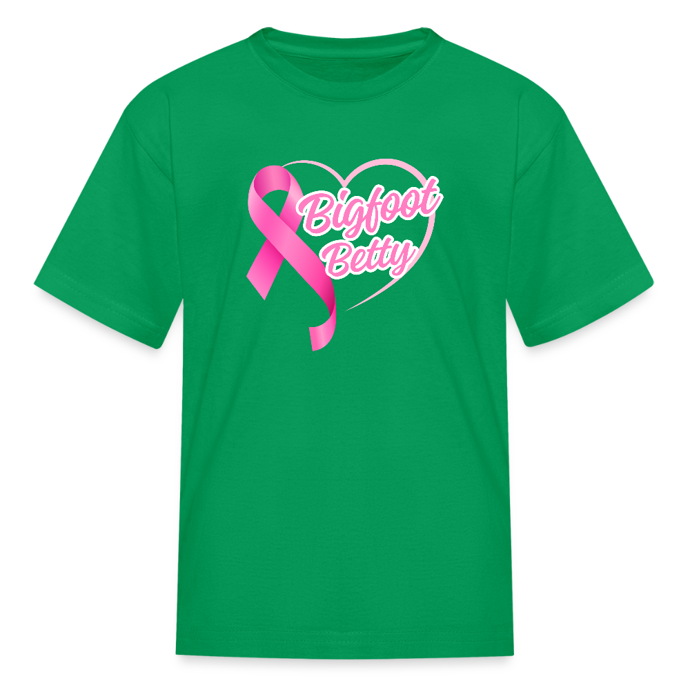 Kids' T-Shirt - BFB Pink Ribbon - kelly green