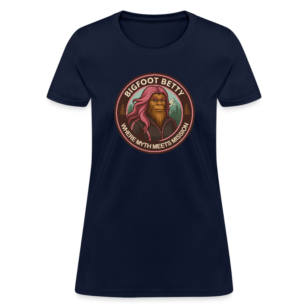 Women's T-Shirt - Where Myth Meets Mission (RETRO) - navy