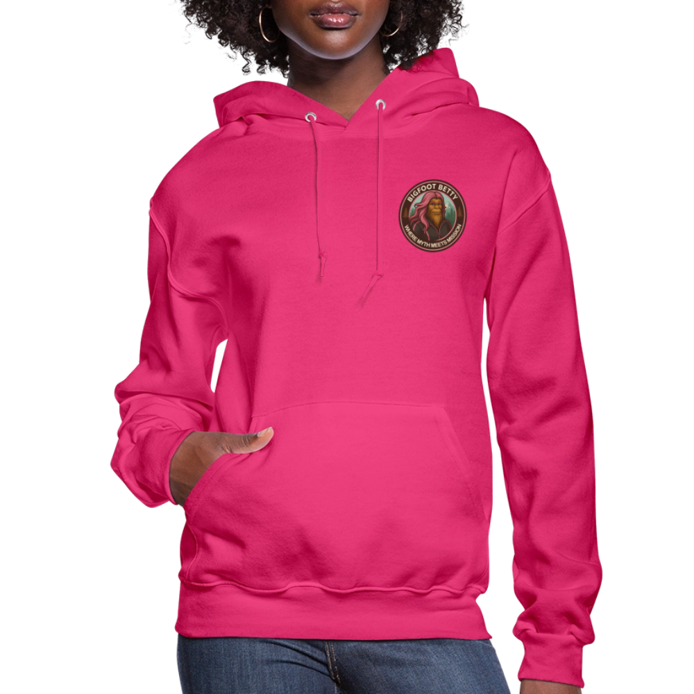 Women's Hoodie - Where Myth Meets Mission (F/B) (RETRO) - fuchsia