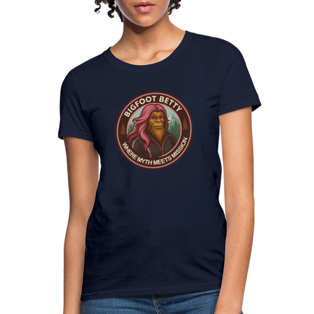 Women's T-Shirt - Where Myth Meets Mission (RETRO) - navy