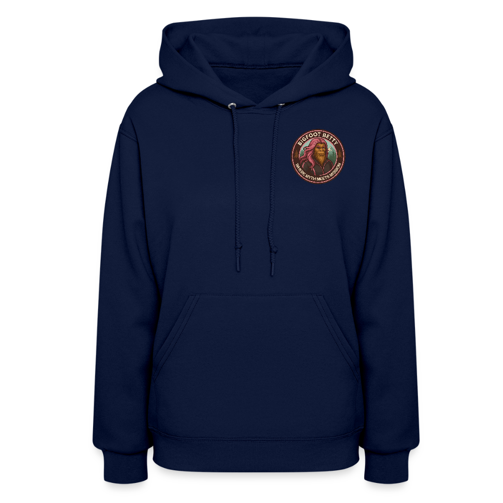 Women's Hoodie - Where Myth Meets Mission (F/B) (RETRO) - navy