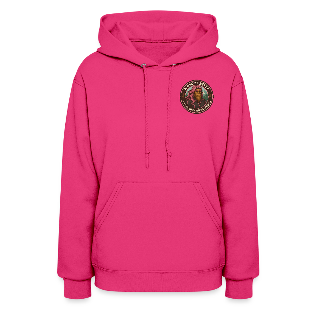 Women's Hoodie - Where Myth Meets Mission (F/B) (RETRO) - fuchsia