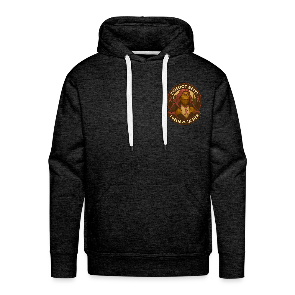 Men’s Premium Hoodie - I Believe In Her (F/B) (RETRO) - charcoal grey