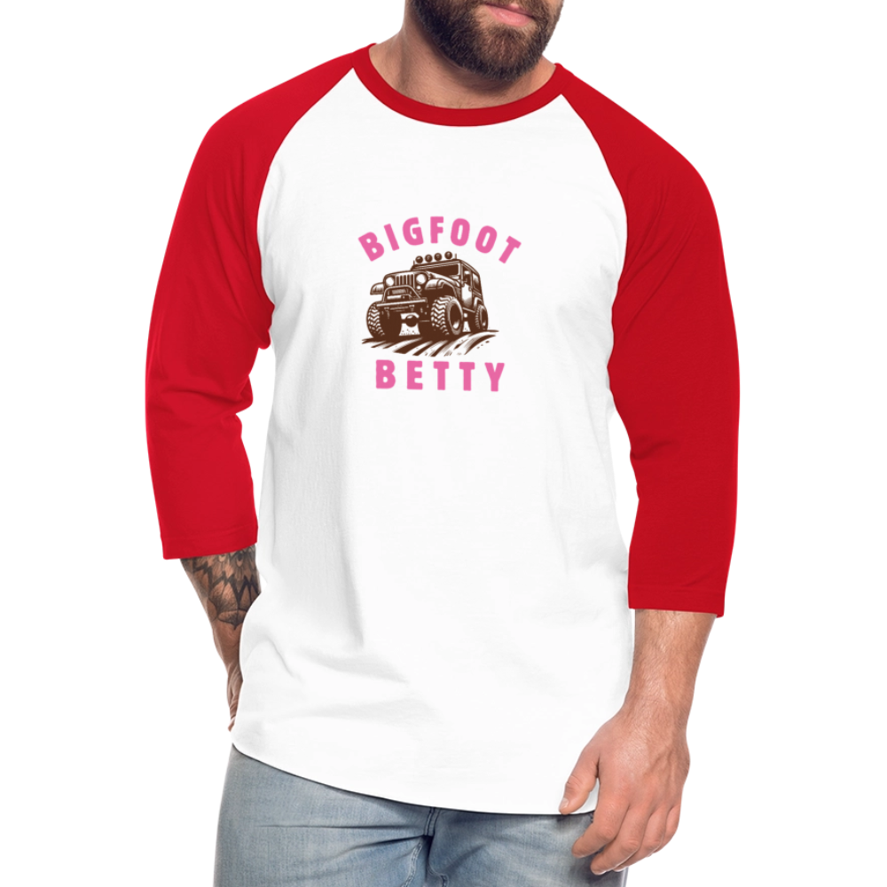 Baseball T-Shirt - BFB Jeep - white/red