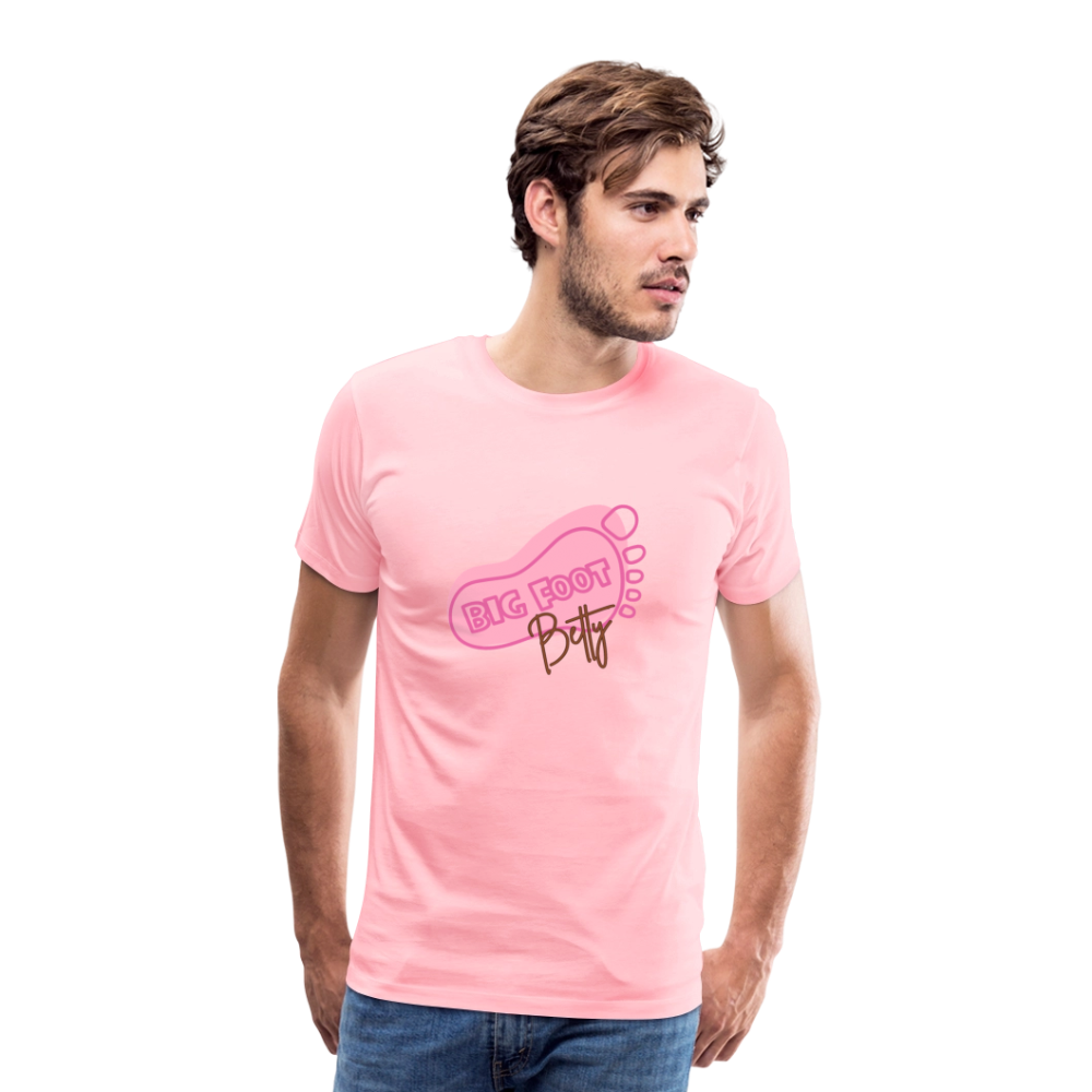 Men's Premium T-Shirt - BFB FootPrint - pink