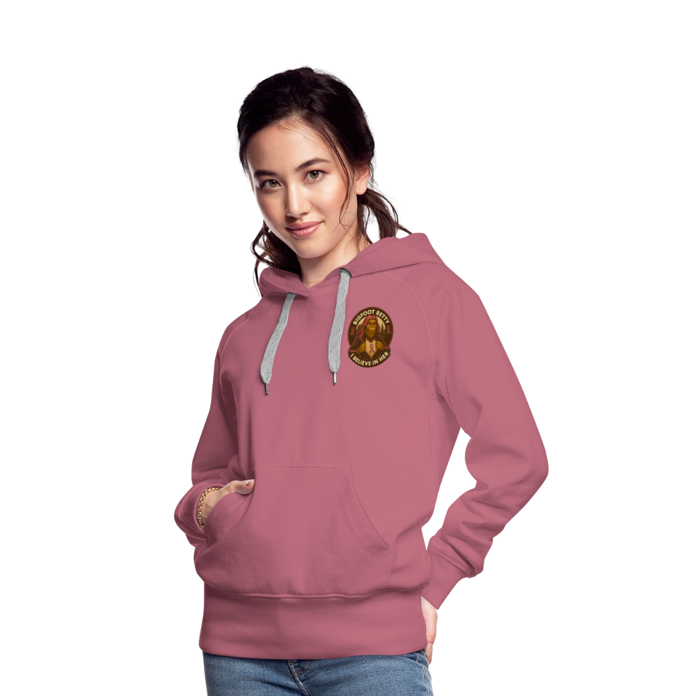 Women’s Premium Hoodie - I Believe In Her (F/B) (RETRO) - mauve