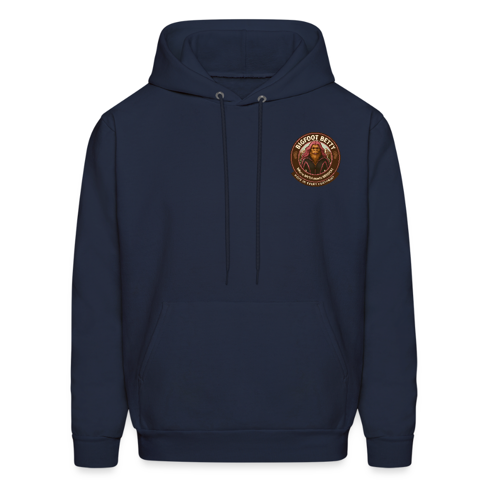 Men's Hoodie - Hope in Every Footprint (F/B) (RETRO) - navy