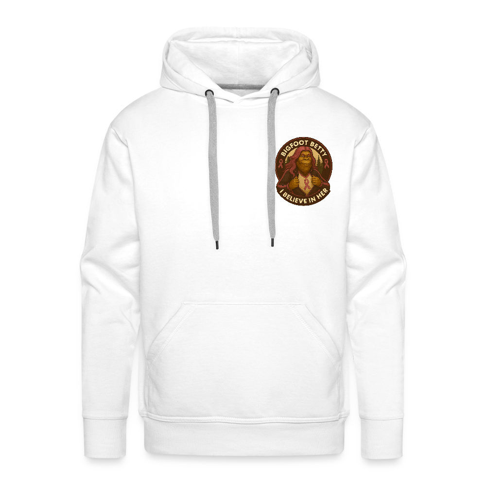 Men’s Premium Hoodie - I Believe In Her (F/B) (RETRO) - white