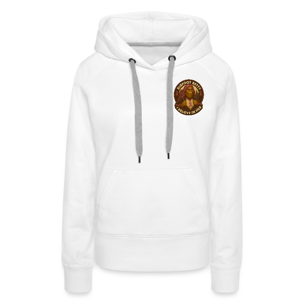 Women’s Premium Hoodie - I Believe In Her (F/B) (RETRO) - white