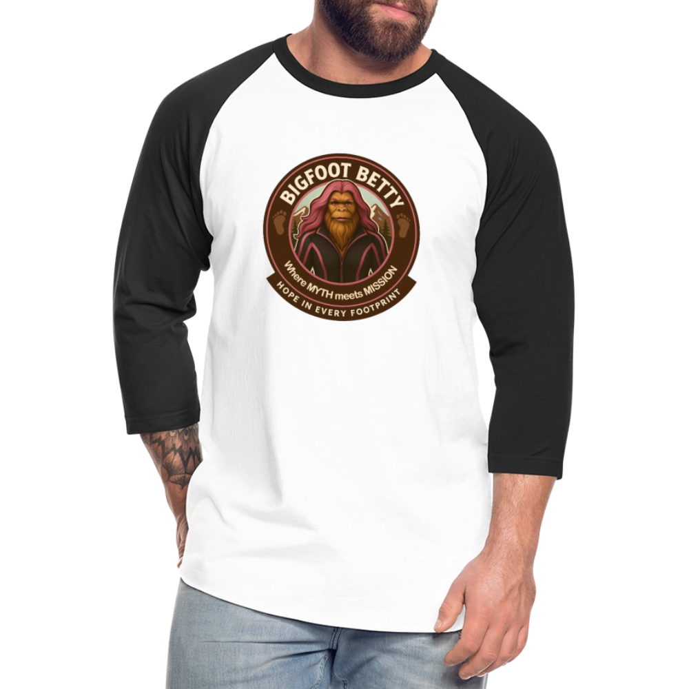 Baseball T-Shirt - Hope in Every Footprint (RETRO) - white/black