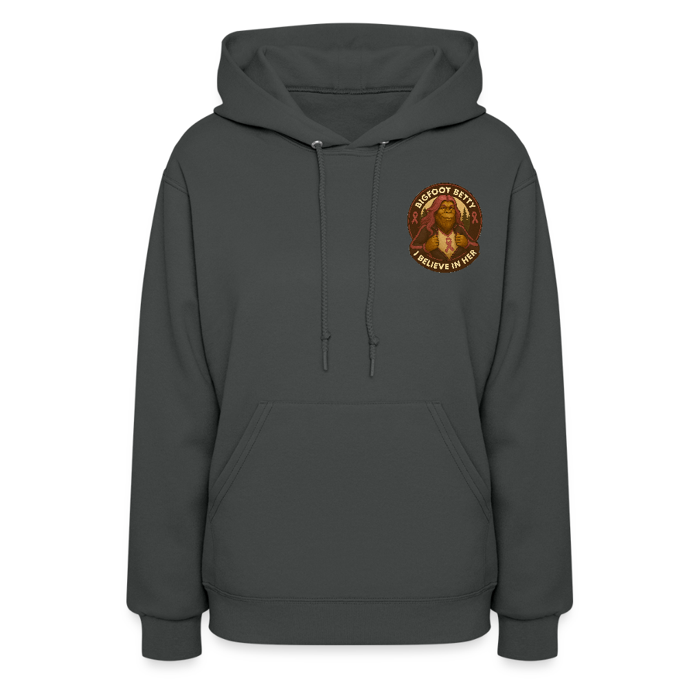 Women's Hoodie - I Believe In Her (F/B) (RETRO) - asphalt