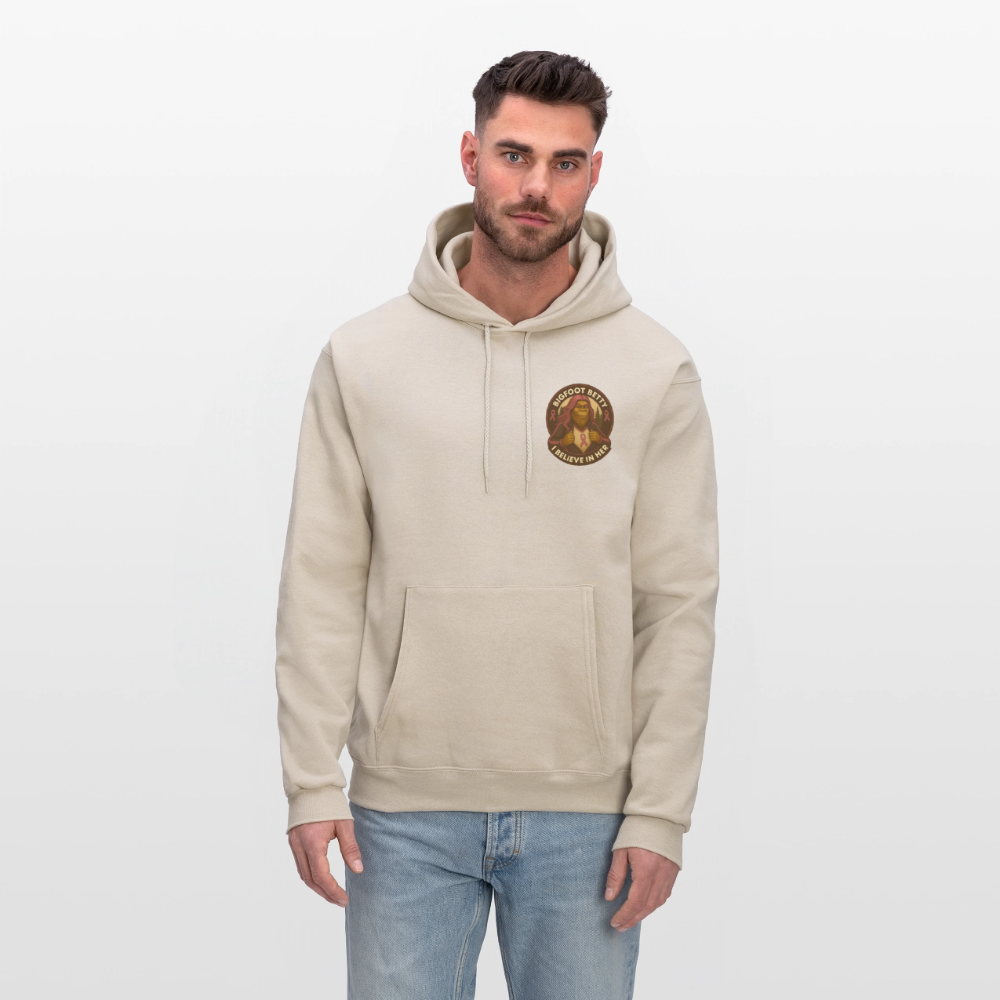 Men's Hoodie - I Believe In Her (F/B) (RETRO) - Sand