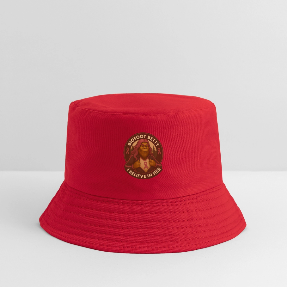 Kid's Bucket Hat - I Believe In Her (RETRO) - red