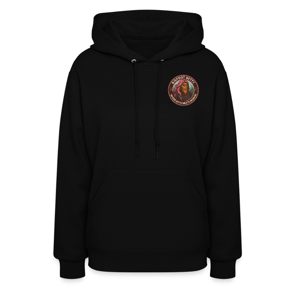 Women's Hoodie - Where Myth Meets Mission (F/B) (RETRO) - black