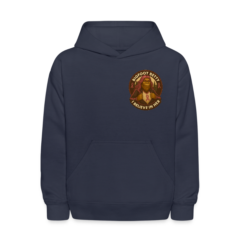 Kids' Hoodie - I Believe In Her (F/B) (RETRO) - navy