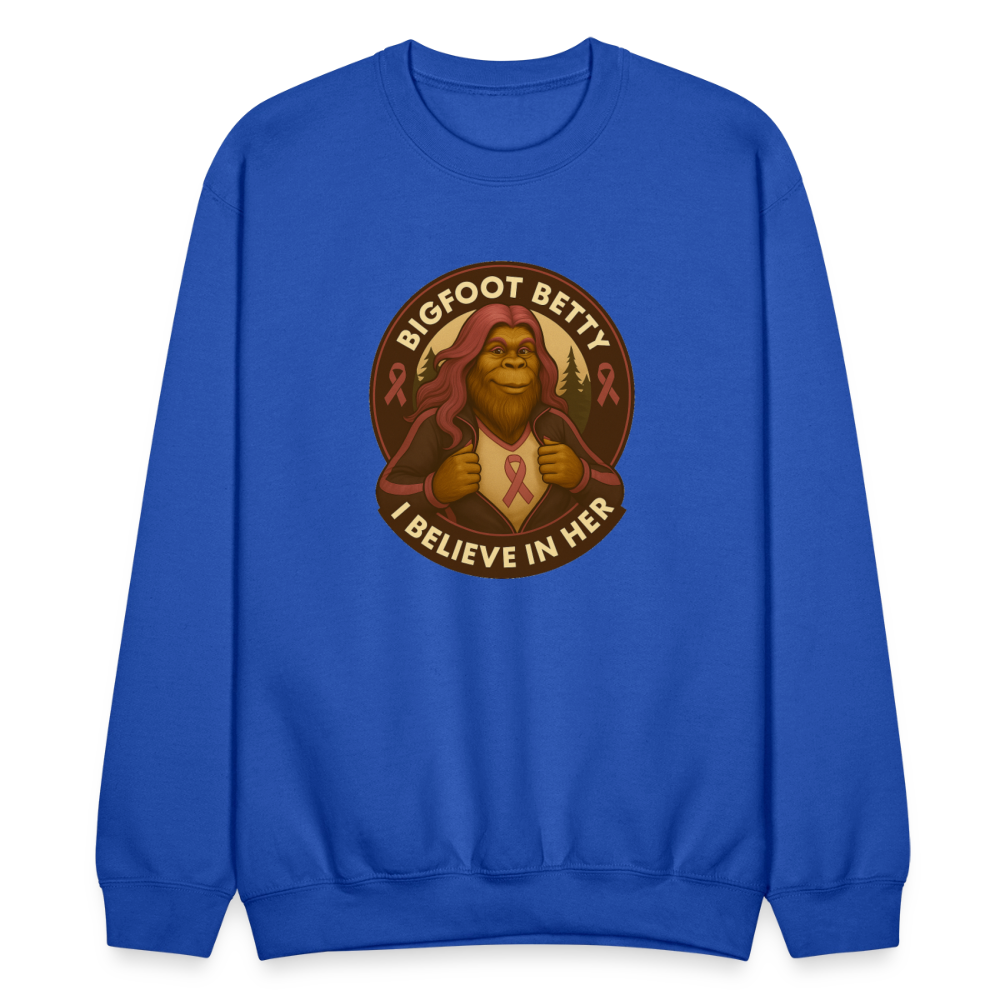 Crewneck Sweatshirt - I Believe In Her (RETRO) - royal blue