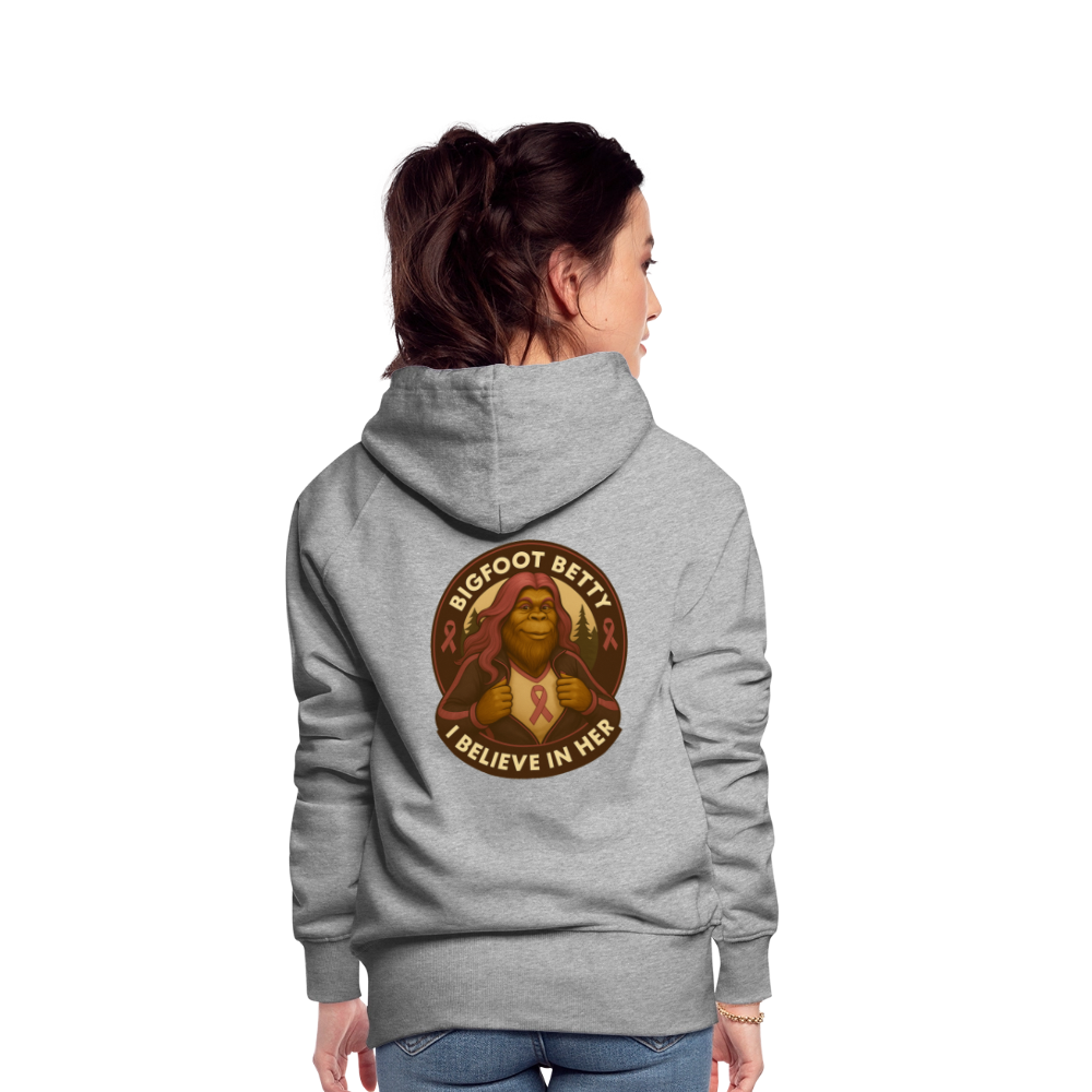 Women’s Premium Hoodie - I Believe In Her (RETRO) - heather grey