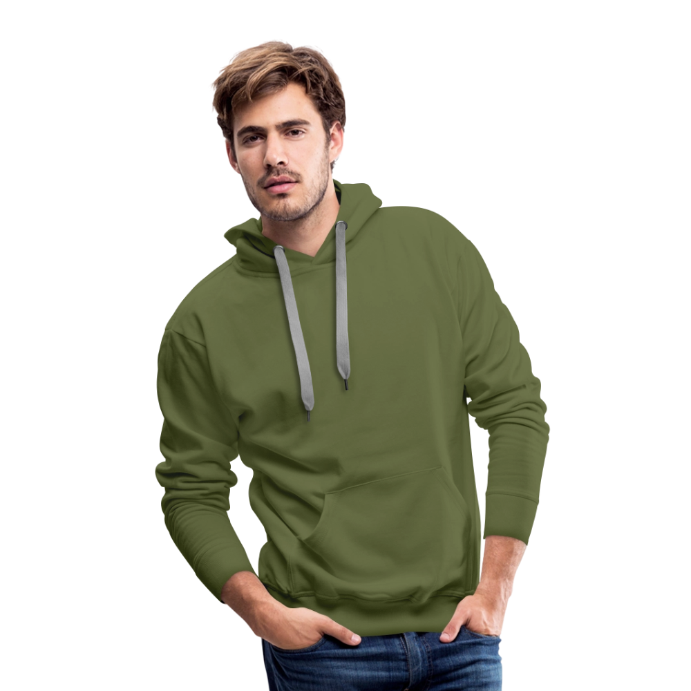 Men’s Premium Hoodie - Where Myth Meets Mission (RETRO) - olive green